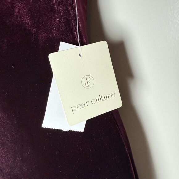 Y2K Whimsigoth Velvet Maxi Dress Size S Burgundy Prom Bling Vamp Fairy Romantic - Picture 11 of 13